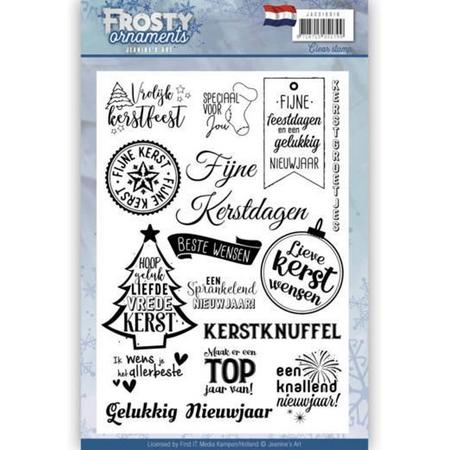 Tekst Stempel - Jeanines Art - Frosty Ornaments - Nederlands